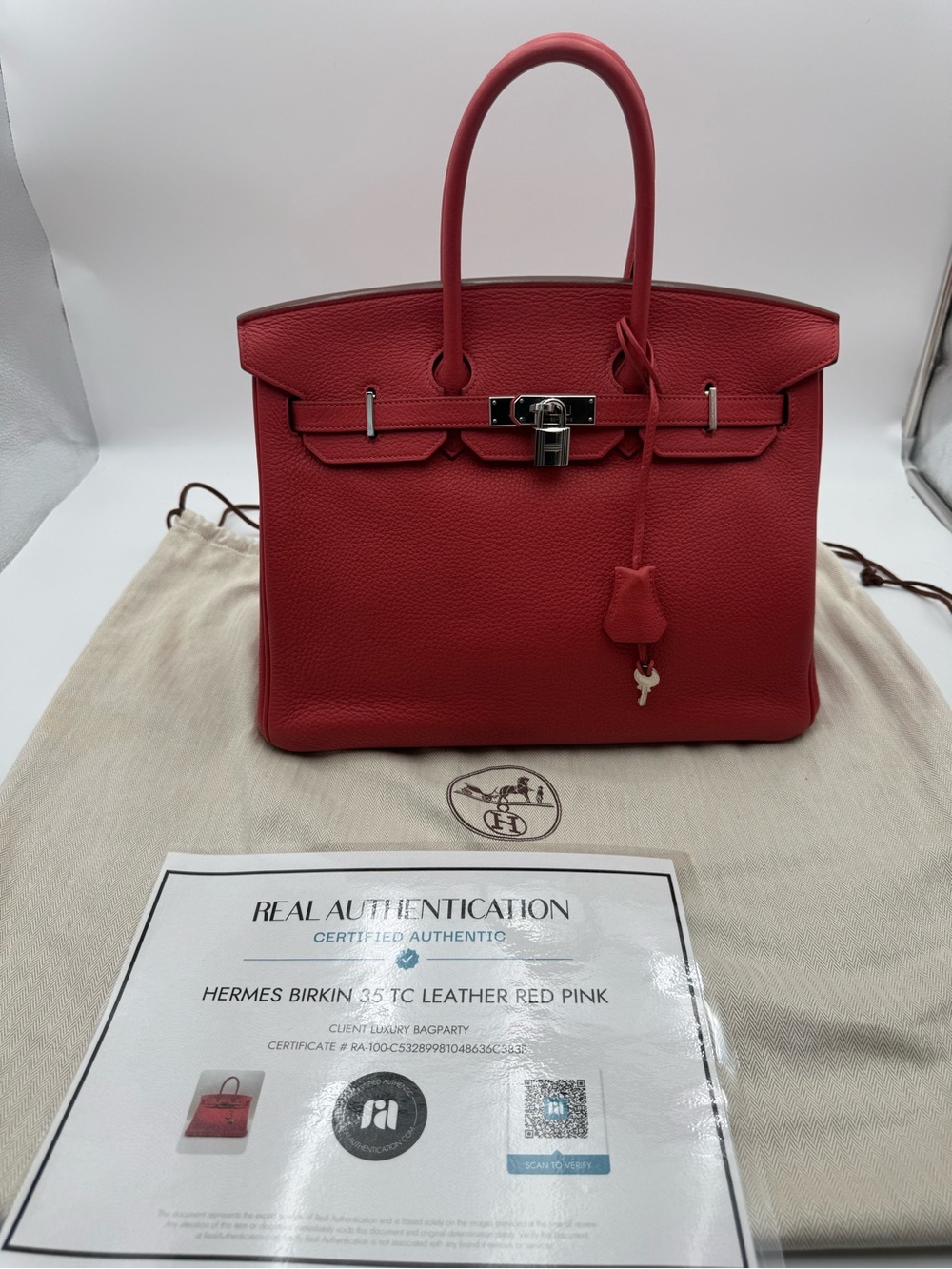 Hermes Birkin 35 in Red Color